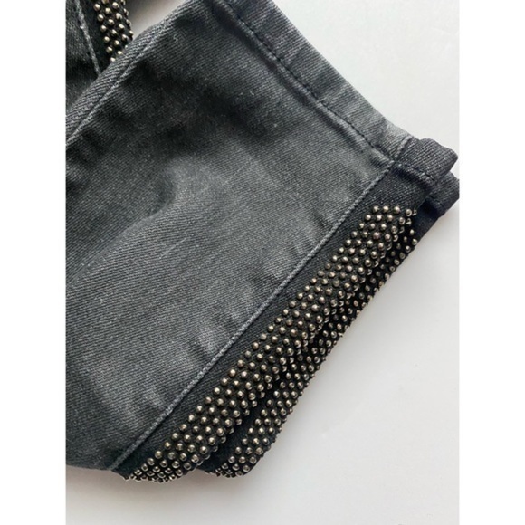 Hudson • Studded Luna Crop Super Skinny Jeans - Picture 4 of 9